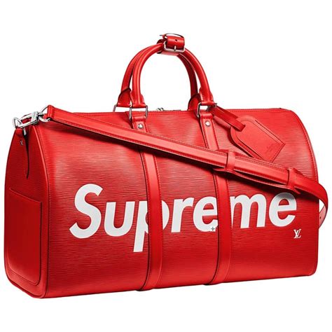 supreme red duffle bag|supreme duffle bag leather.